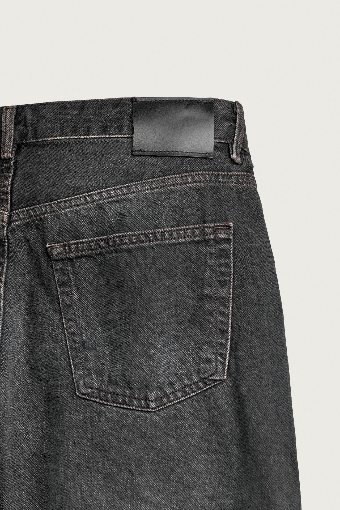 Мужские джинсы Zara Loose-Fit, цвет: Угольный — фото 10