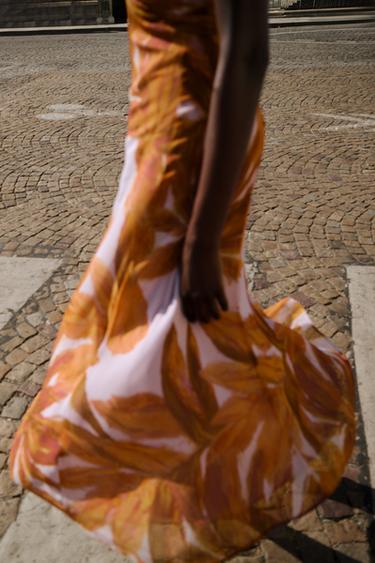 PRINTED MIDI DRESS - Multicoloured by Zara - Image 4