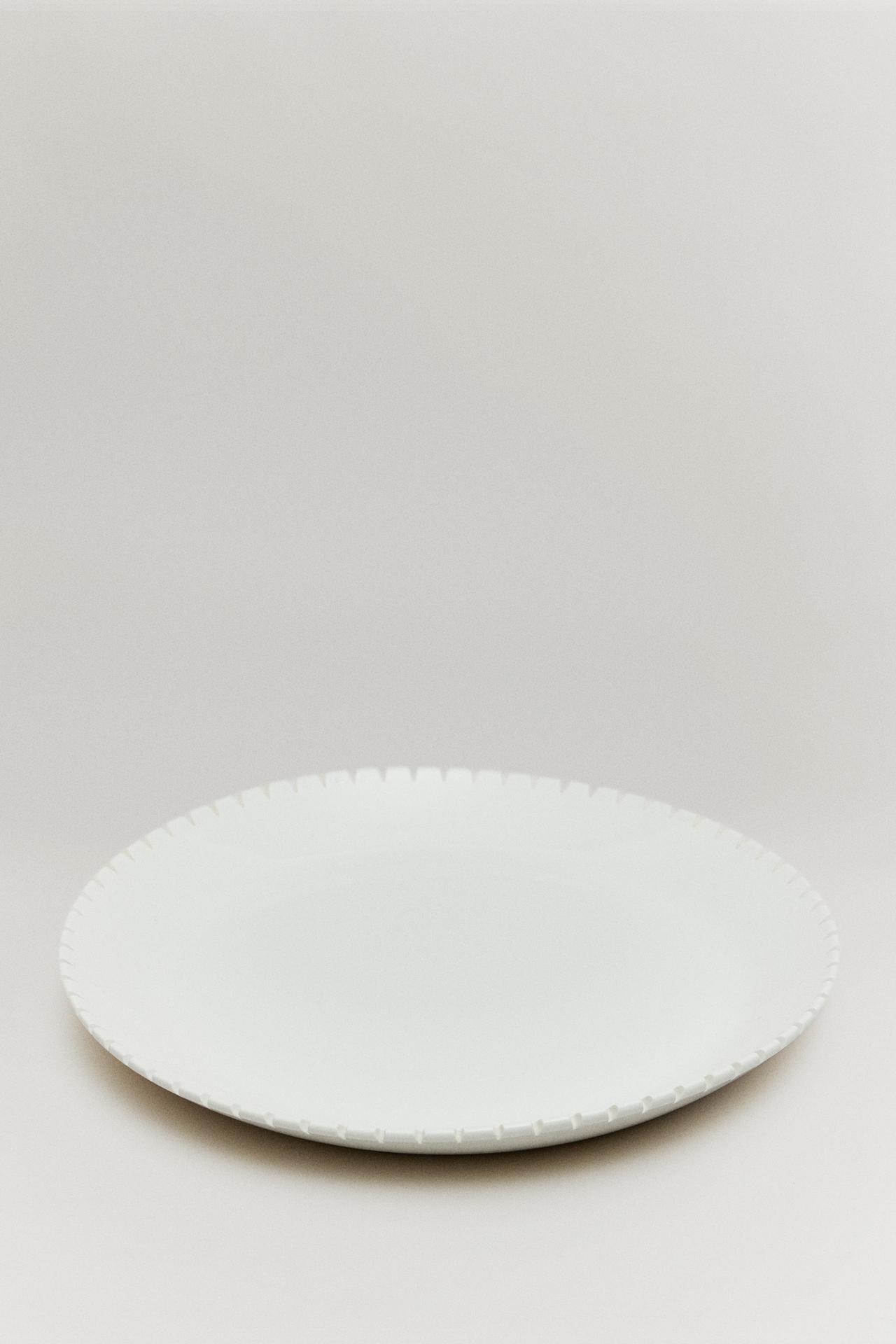 THE DENTATA FLAT PLATE — White
