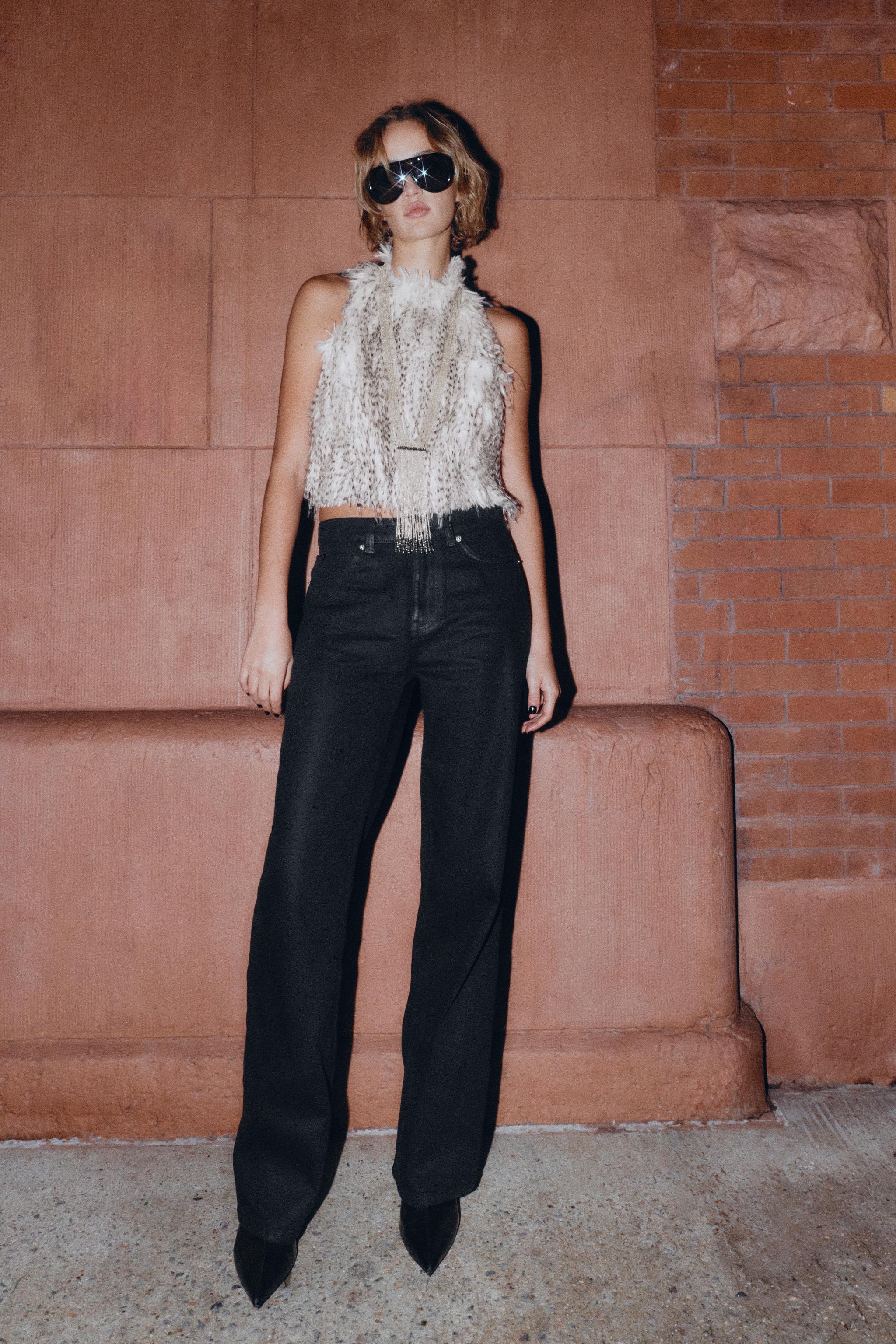 JEAN Z1975 REGULAR FIT TAILLE HAUTE ENDUIT