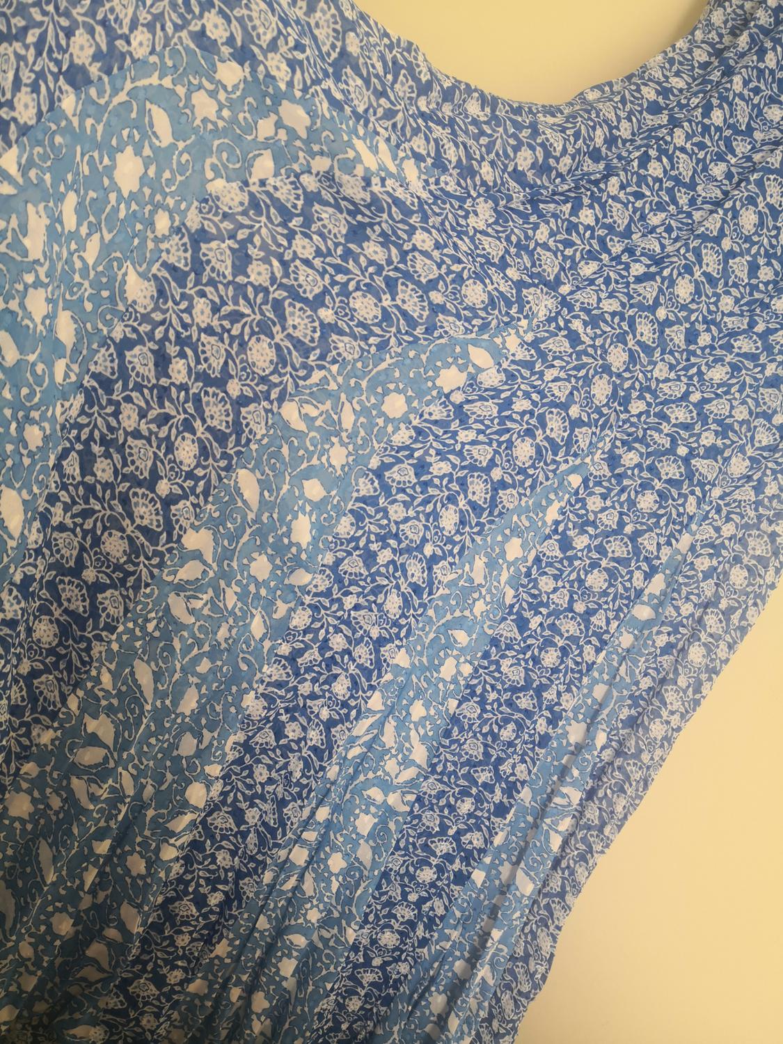 DOTTED MESH PRINTED MIDI DRESS - Image 4