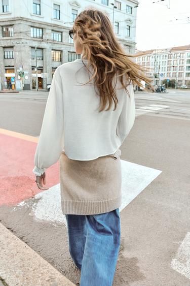 BLOUSE BRODÉE - Blanc de Zara - Image 2