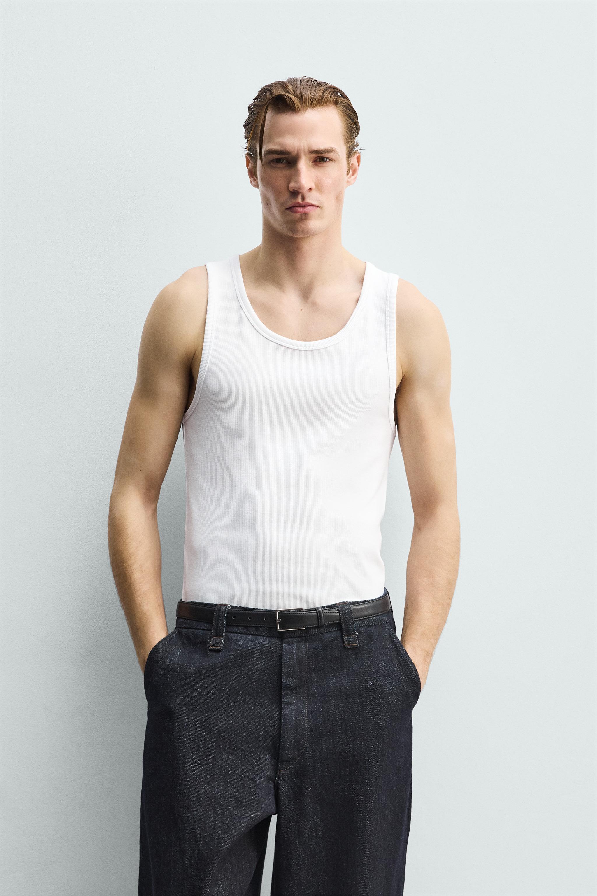 Zara 3'LÜ BASIC ATLET T-SHIRT PAKETİ görsel 5