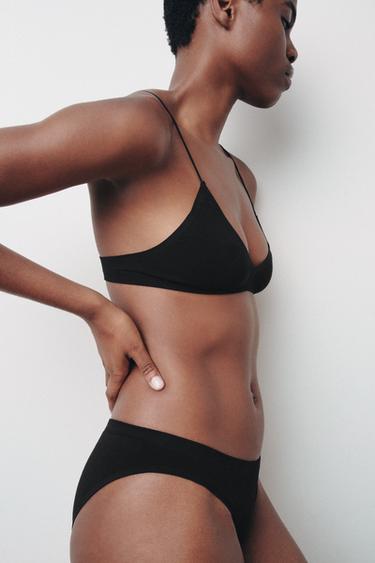 BRAGUITA SEAMLESS - Negro de Zara