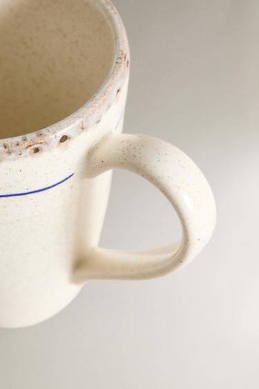 STONEWARE FISH MUG - Blue/White by Zara - Image 2