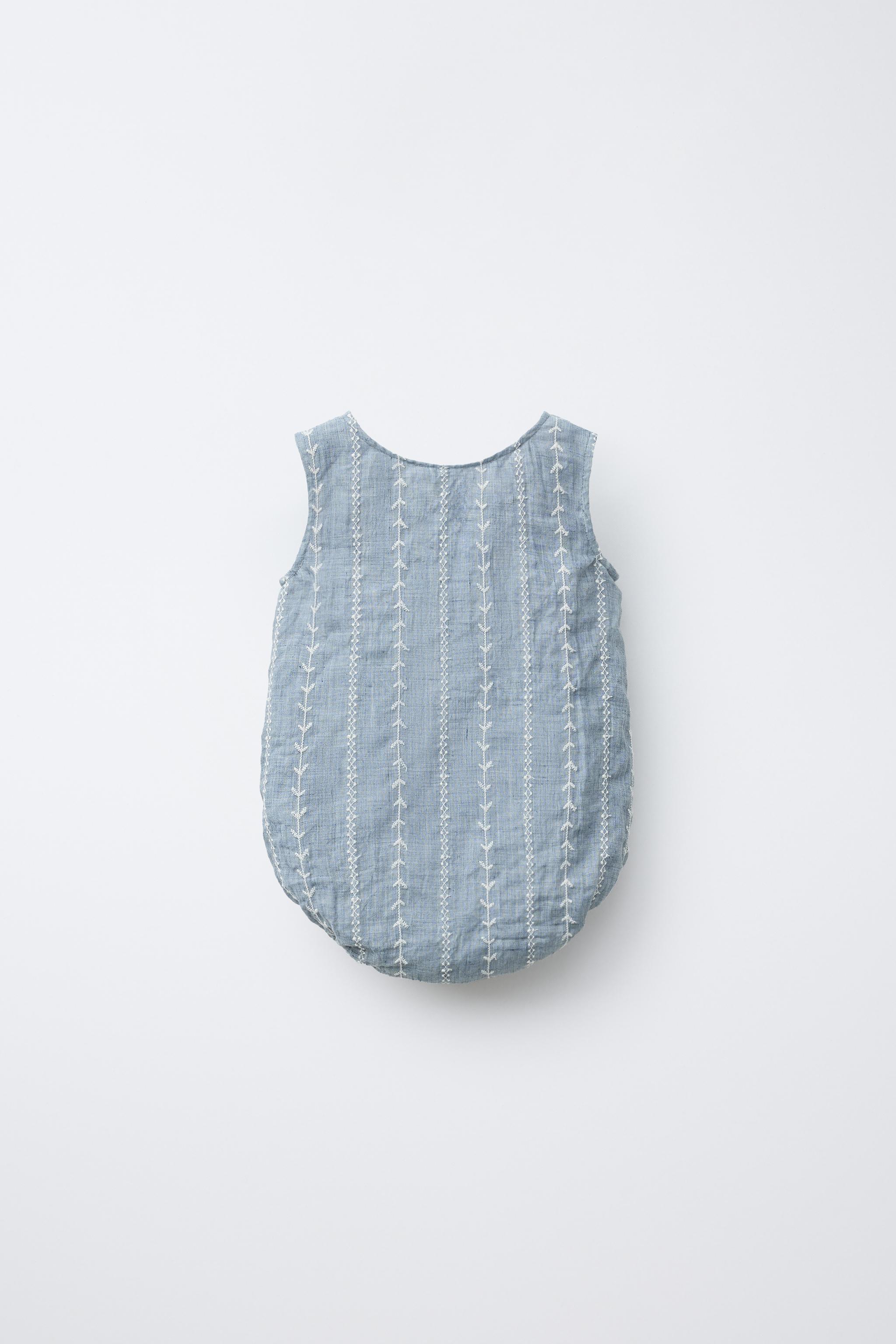 EMBROIDERED ROMPER