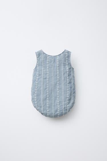 BARBOTEUSE BRODÉE - Bleu chiné de Zara - Image 1
