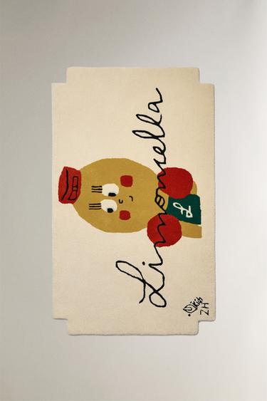 Zara KIDS' WOOL LIMONCELLA X THE ANIMALS OBSERVATORY AREA RUG - Light beige - Image 0