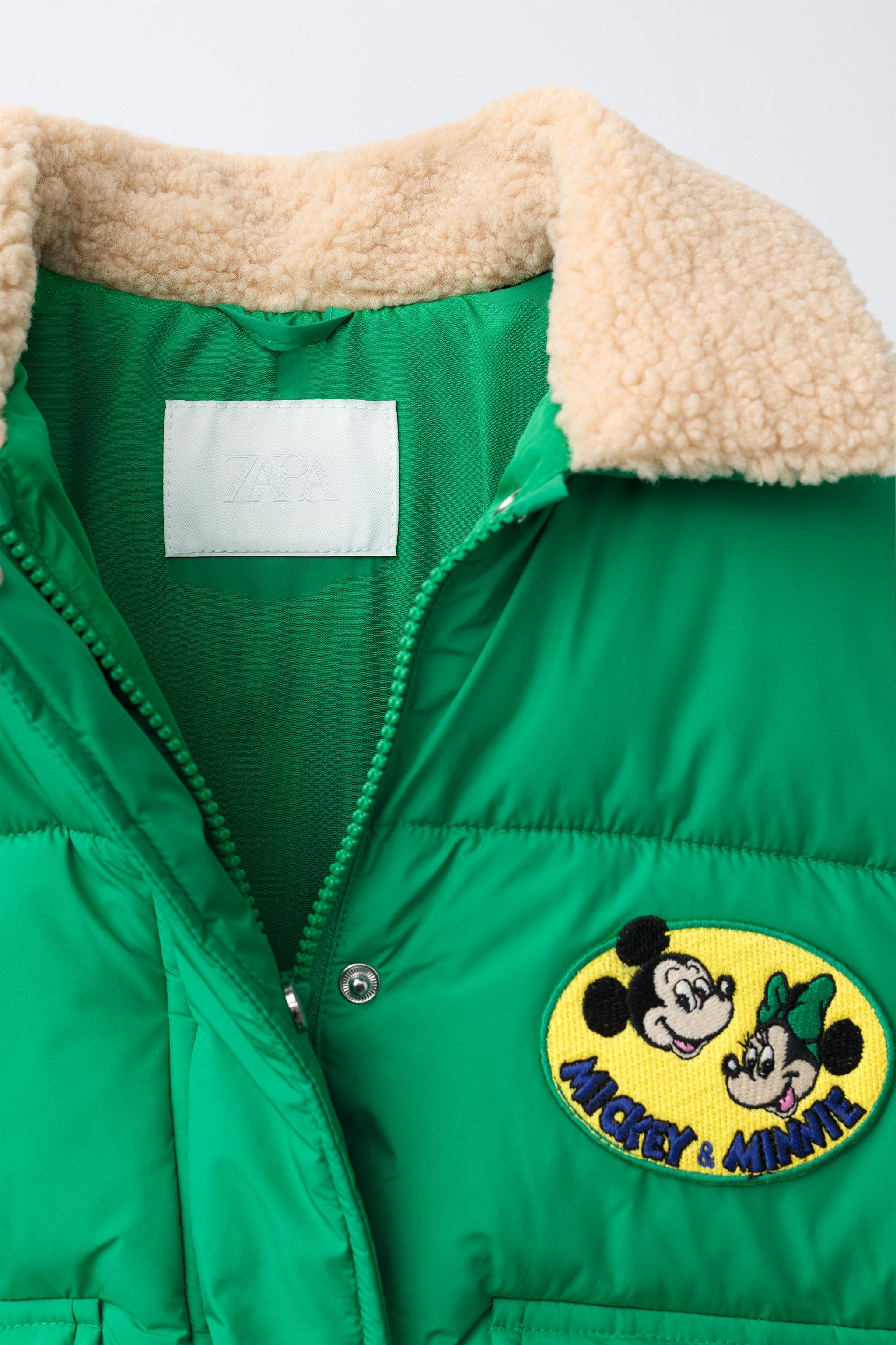 MICKEY AND MINNIE MOUSE © DISNEY PADDED FAUX SHEARLING JACKET