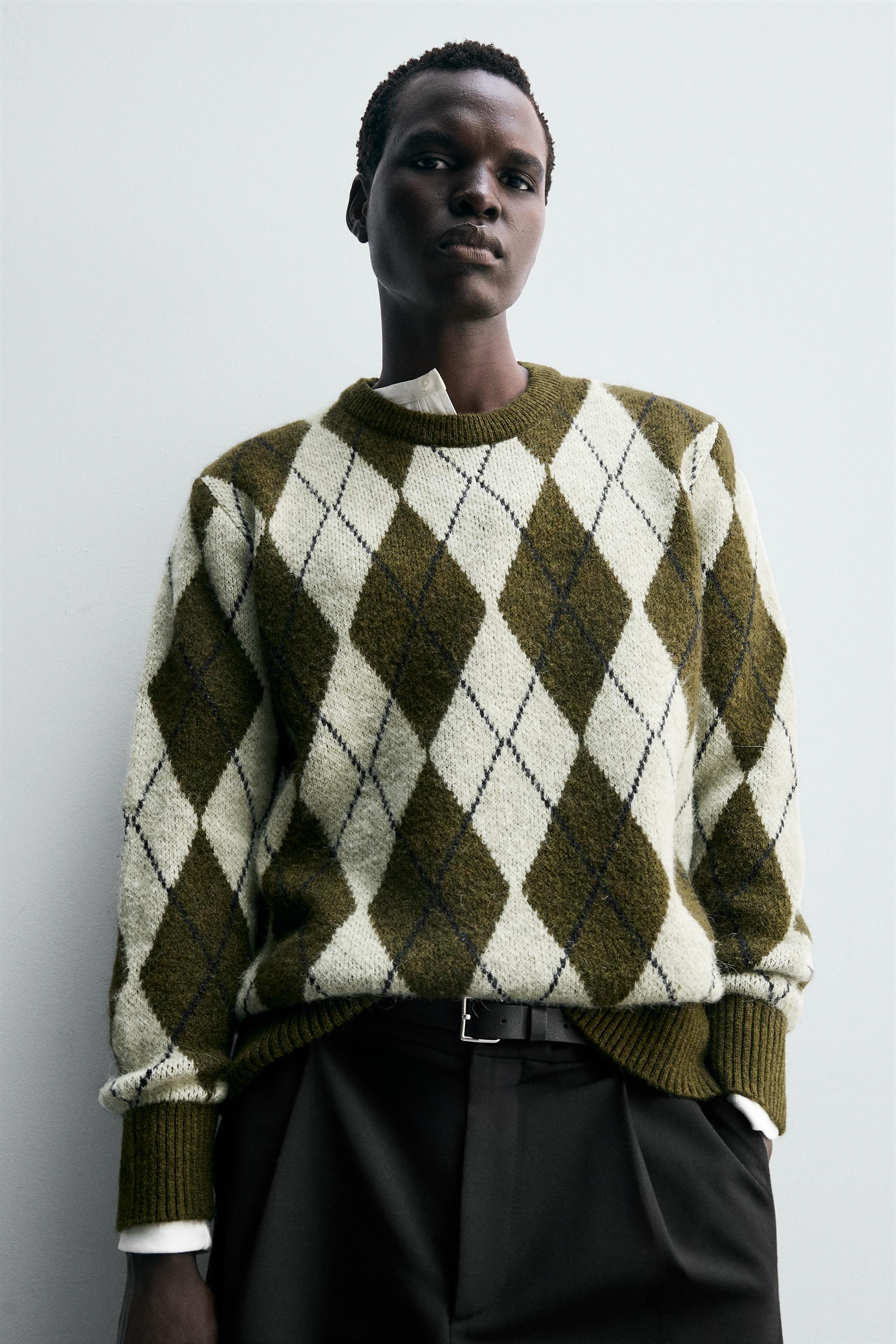 PULL EN JACQUARD À LOSANGES