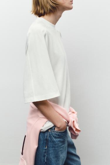 HAUT À ÉTIQUETTE - Blanc cassé de Zara - Image 2