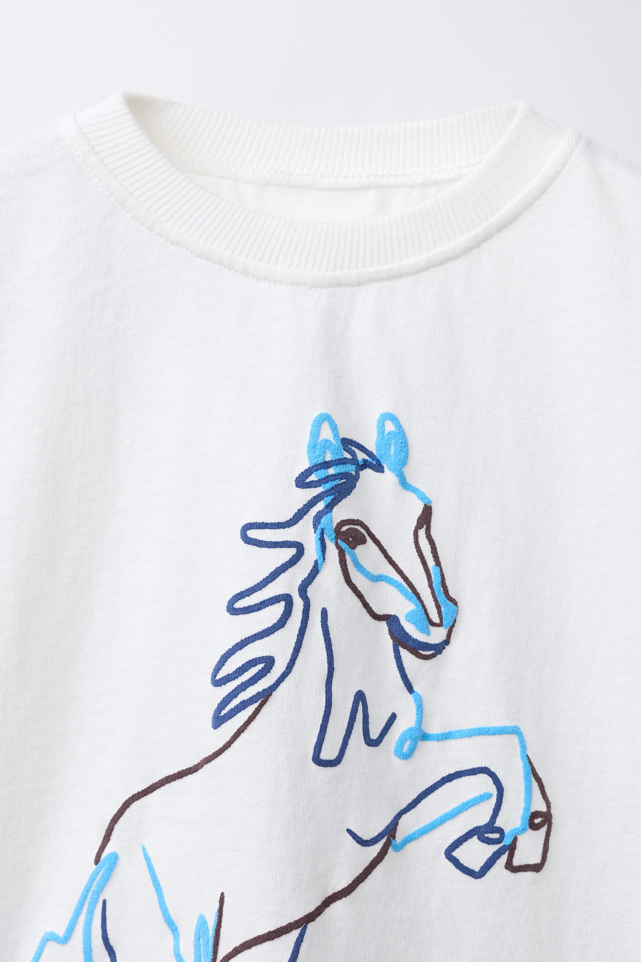 HORSE PRINT T-SHIRT