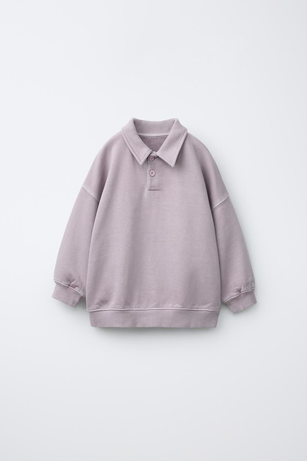 PLAIN POLO SWEATSHIRT