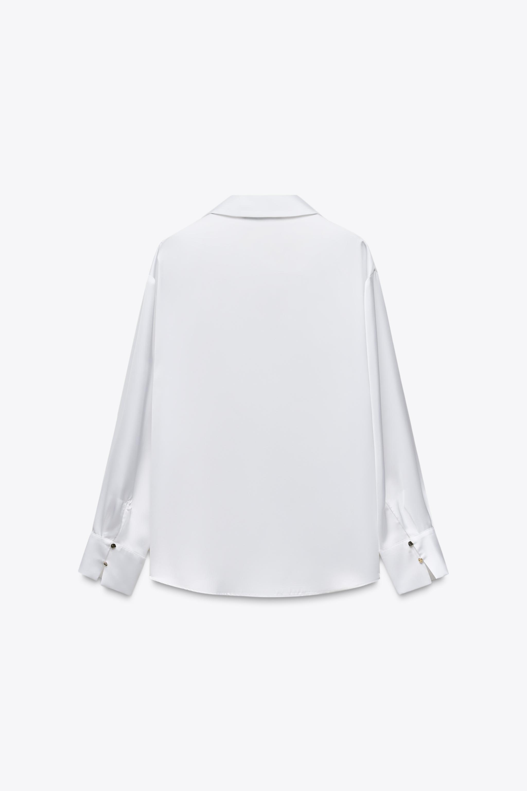 SATIN EFFECT BASIC SHIRT - Multicolored | ZARA United States
