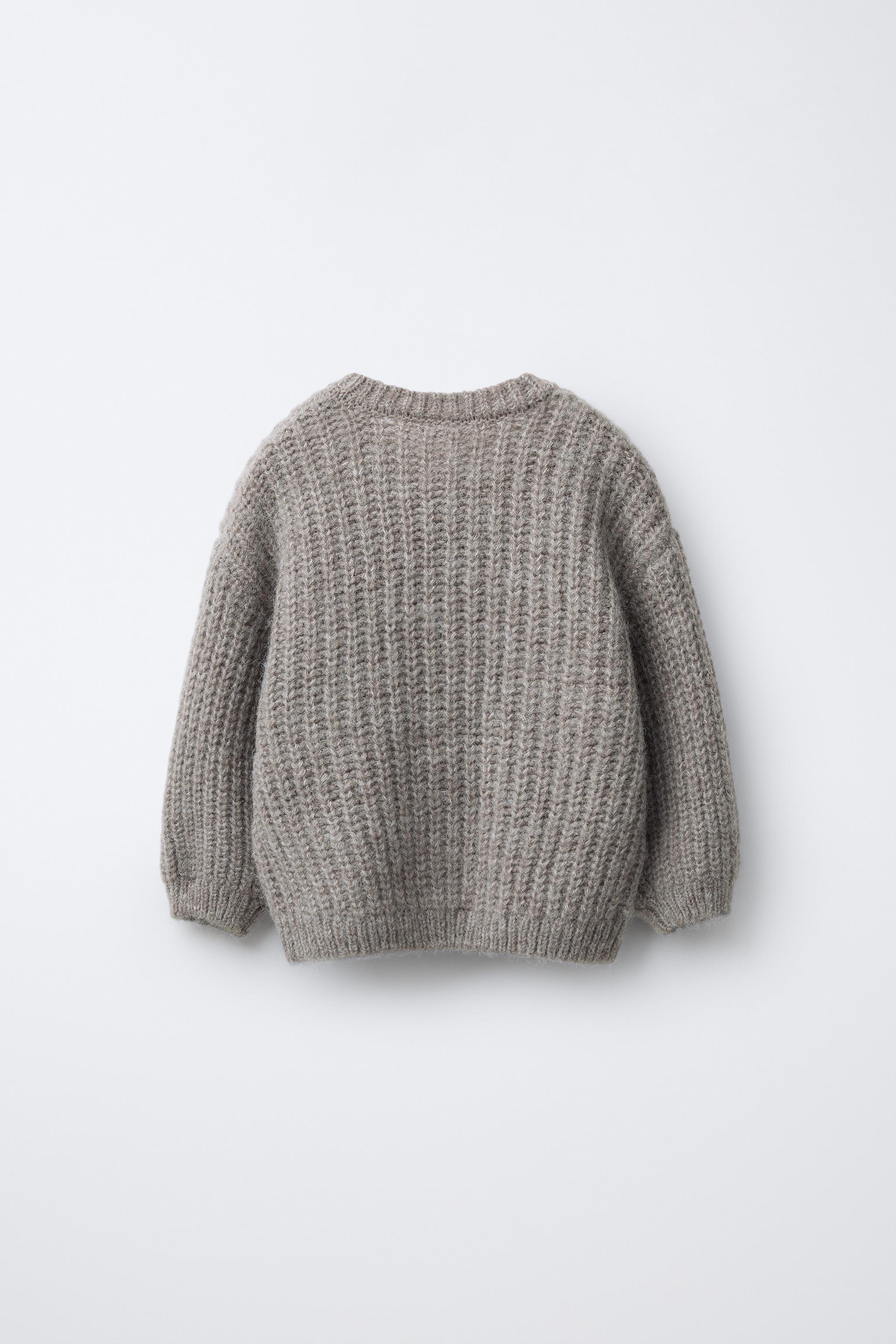 チャンキーニットカーディガン - ミンク | ZARA Japan / 日本