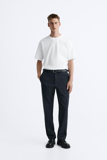 CAMISETA BÁSICA HEAVY WEIGHT - Blanco de Zara - Imagen 0