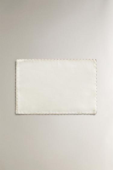 ENSEMBLE DE DRAPS MINI-LIT BÉBÉ PIQUÉ - Blanc cassé de Zara - Image 2