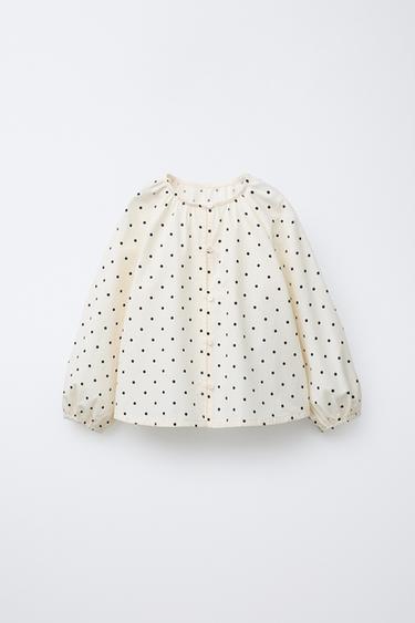 BLUSA TOPOS - Crudo de Zara