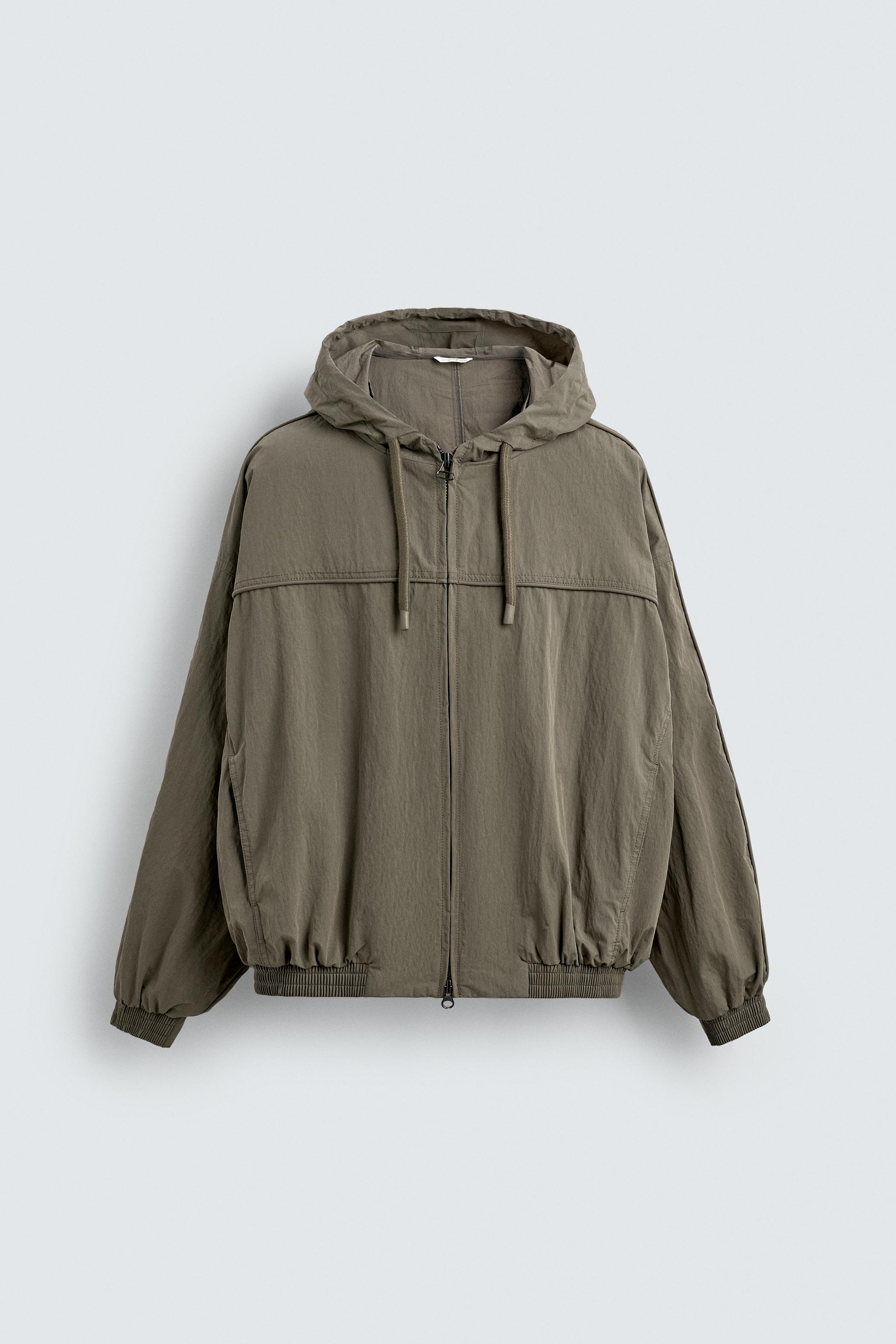 テクニカル リラックスフィット ジャケット - カーキ | ZARA