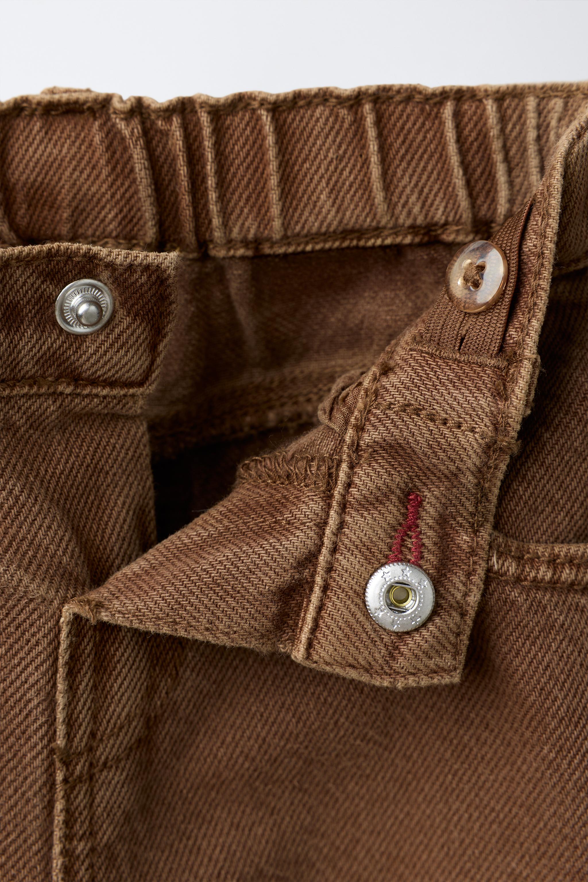Детские джинсы Zara TAPERED POCKET JEANS — фото 3