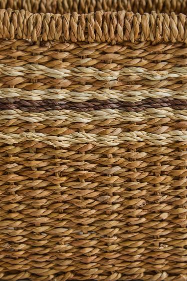 CORBEILLE RECTANGULAIRE RAYURES - Marron de Zara - Image 3