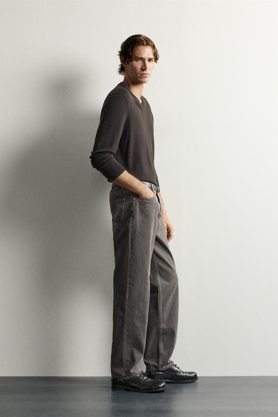 PANTALON STRAIGHT FIT - Marron de Zara - Image 3