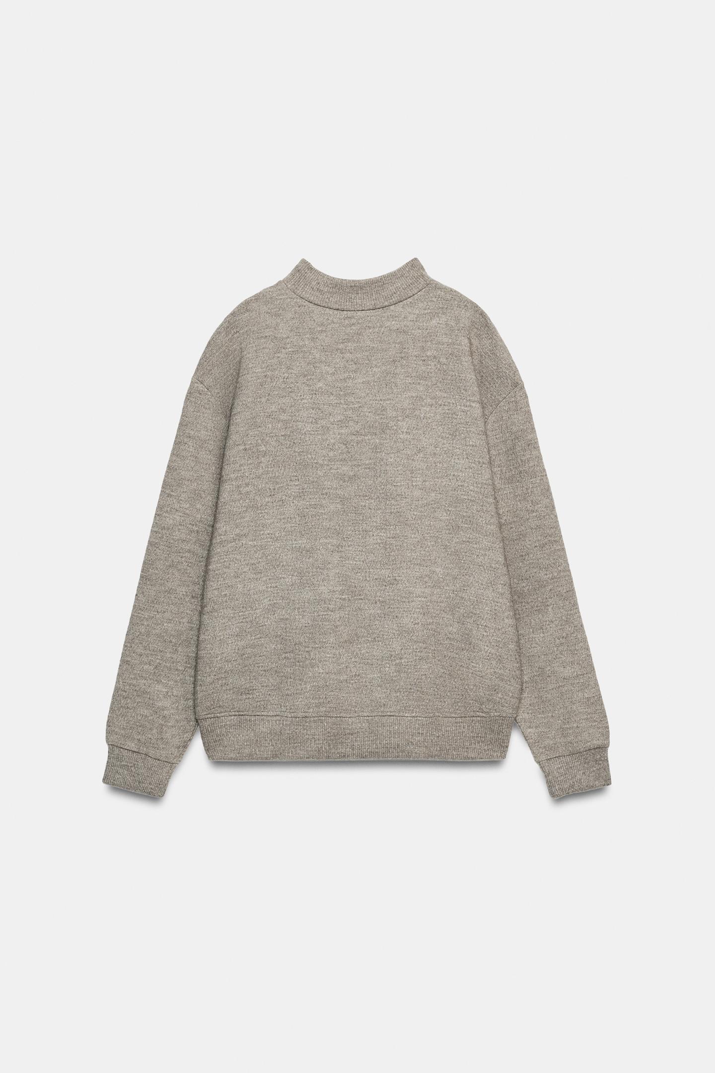 Женская толстовка Zara Soft, цвет: Серый меланжевый — фото 6