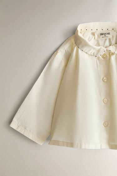 CHEMISE BÉBÉ PASSEPOIL - Crème de Zara - Image 2