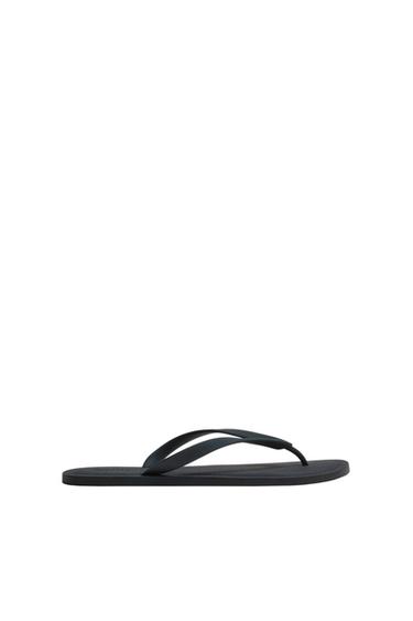 SANDALES À BRIDES - Bleu de Zara