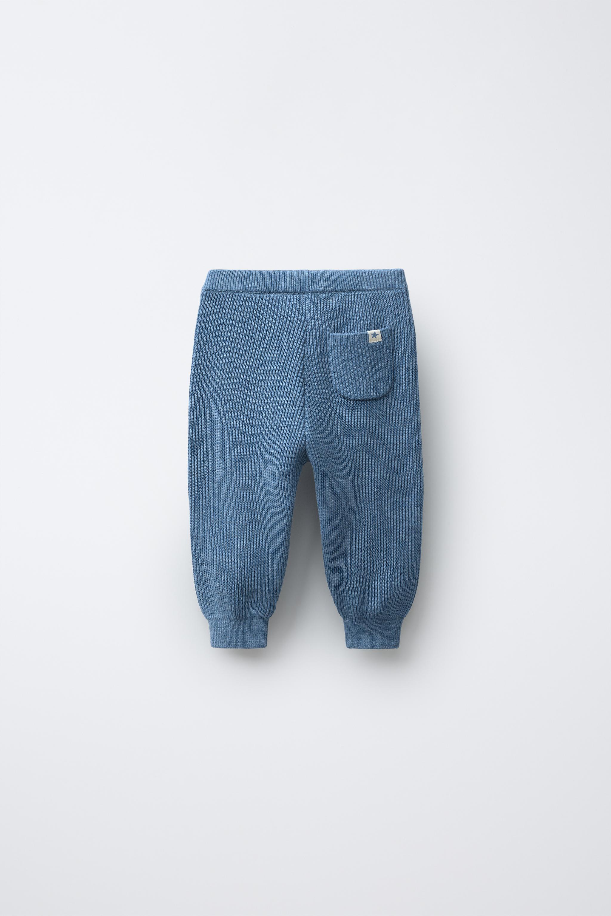 KNITTED JOGGERS - Blue | ZARA Singapore