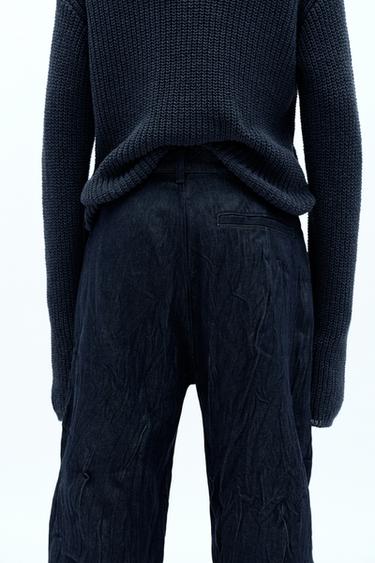 JEANS À EFFET PLISSÉ X FANGLU LING - Bleu de Zara - Image 3
