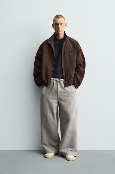 جاكيت تقني واسع مقاوم للماء - بني الخاص بـ Zara - صورة 0