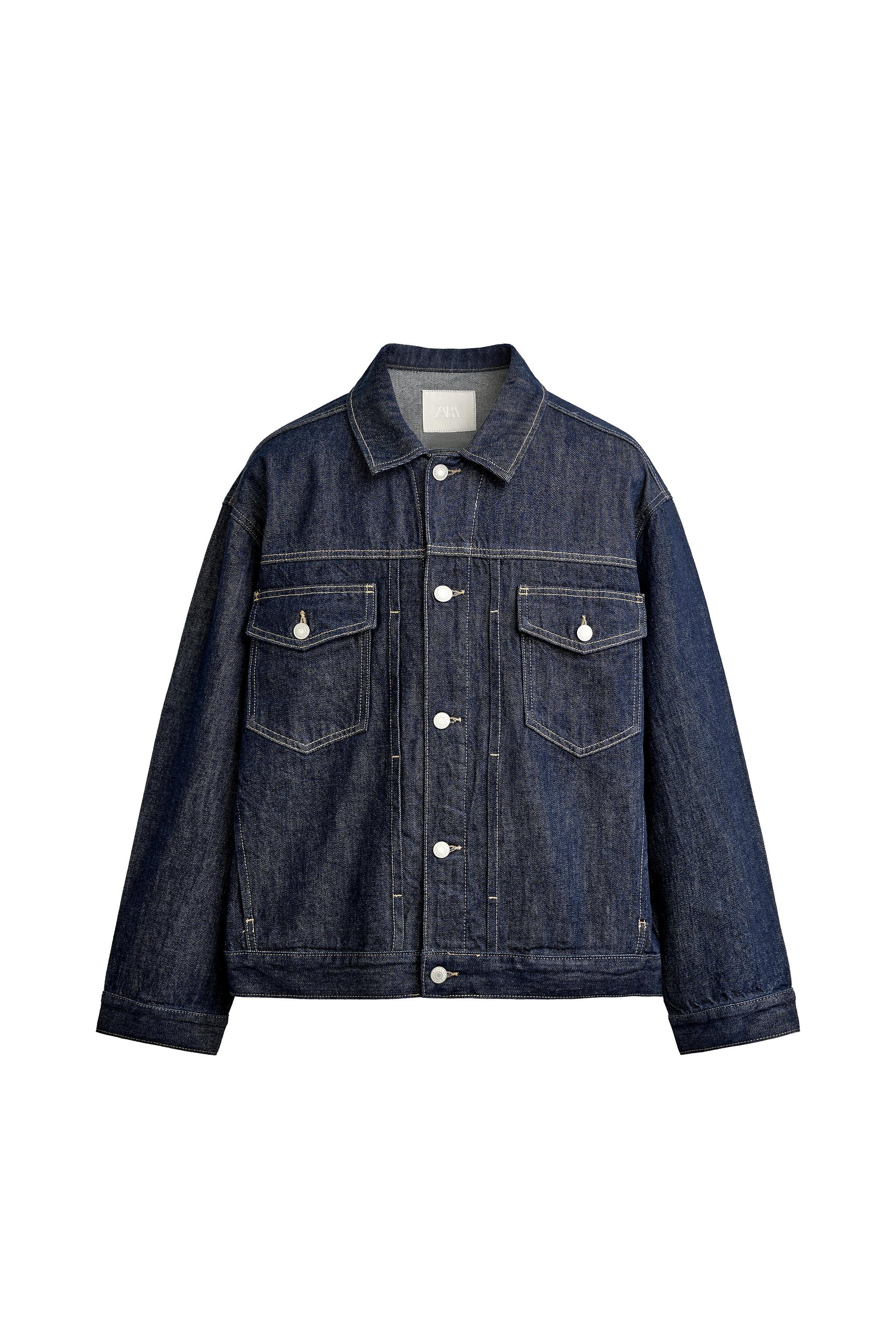 オーバーサイズフィット デニムジャケット - インディゴブルー | ZARA