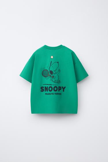 T-SHIRT IMPRIMÉ SNOOPY PEANUTS™ - Vert de Zara