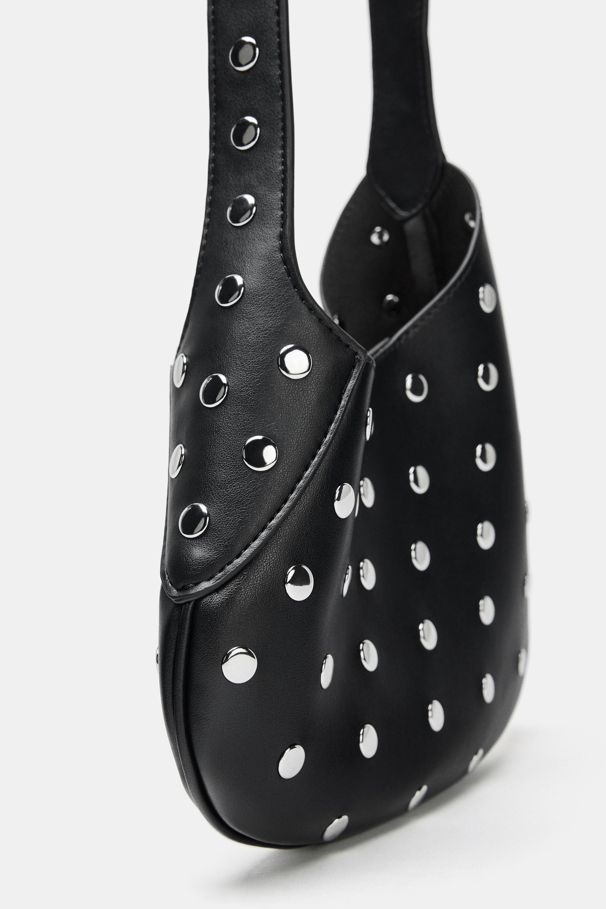 STUDDED SHOULDER BAG - Black | ZARA South Africa
