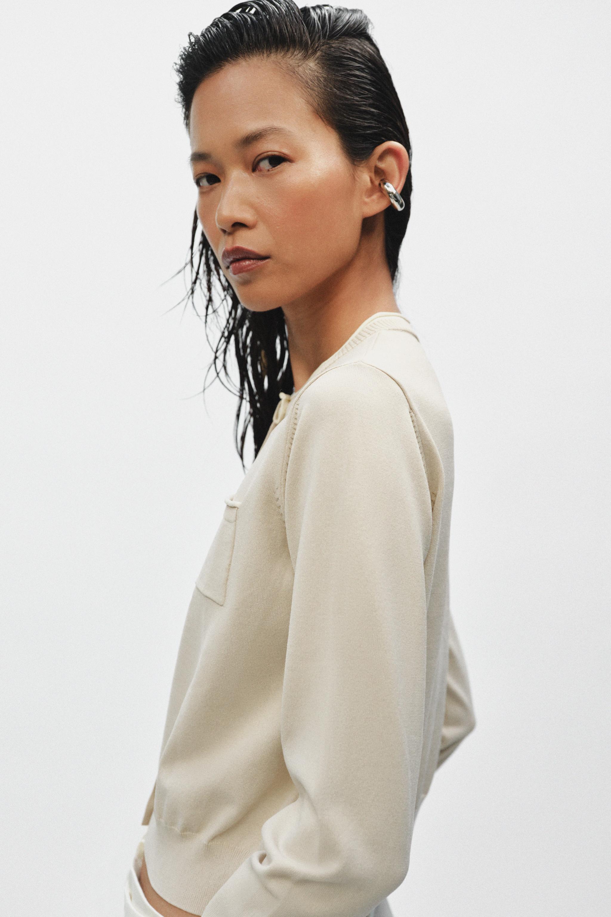 VESTE EN MAILLE BIMATIÈRE