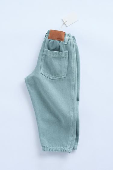 TIMELESZ - LINEN TWILL TROUSERS - Blue by Zara - Image 1