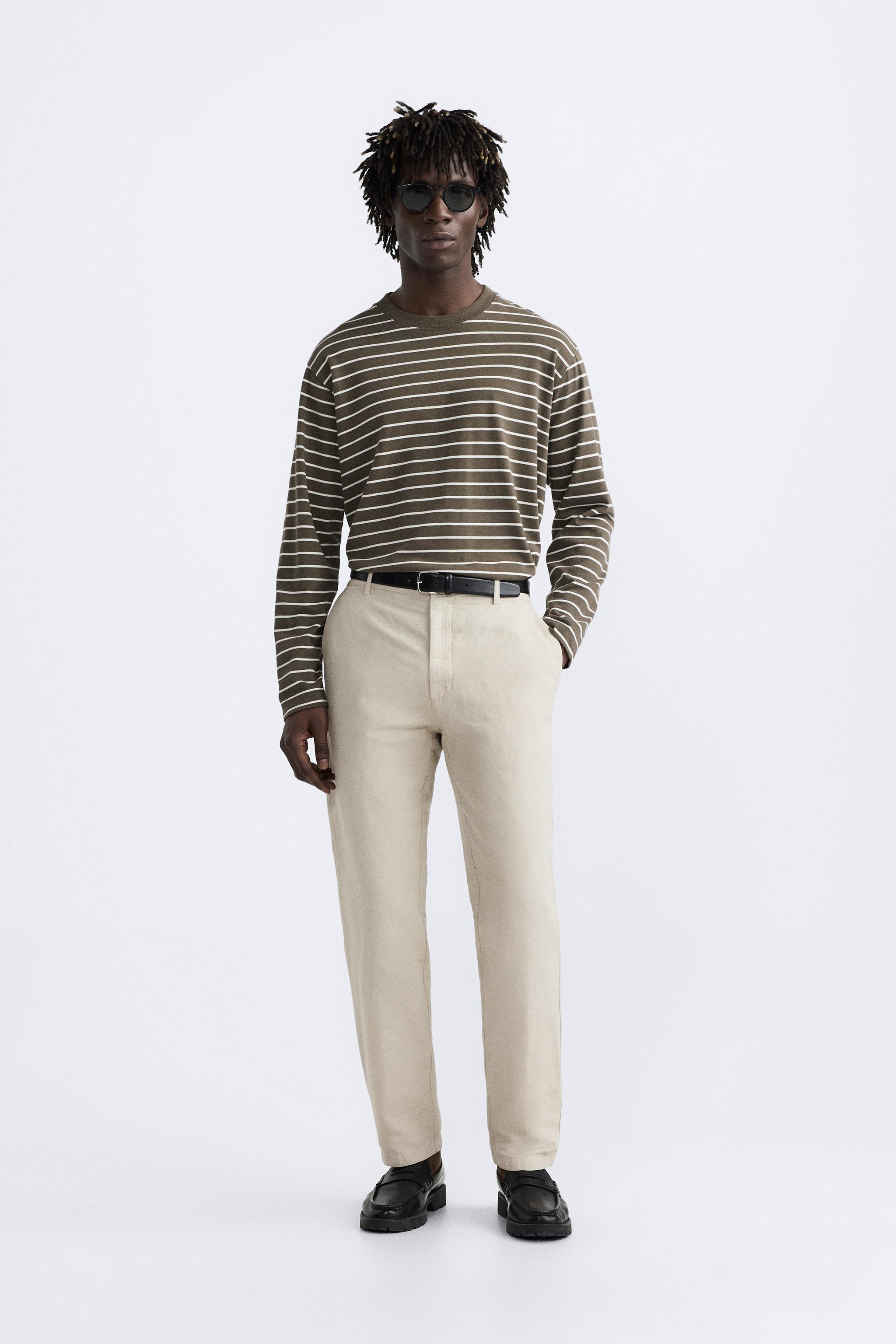 TEXTURED CHINO PANTS