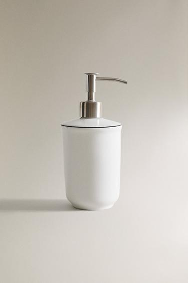 BONE CHINA SOAP DISPENSER - White by Zara