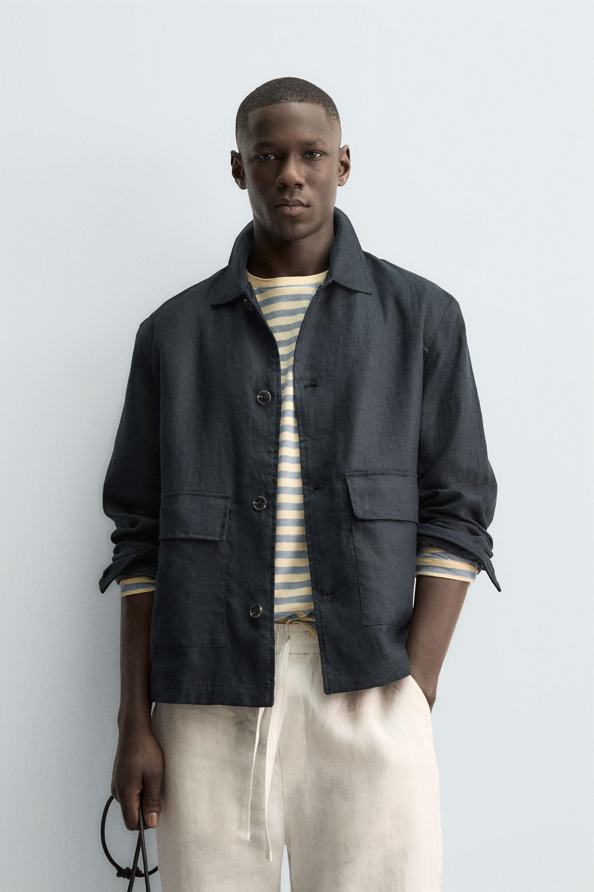 100% LINEN OVERSHIRT