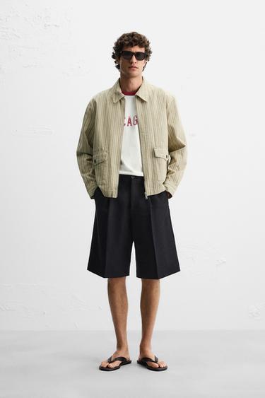 HERRINGBONE STRIPE OVERSHIRT - striped by Zara - Image 0
