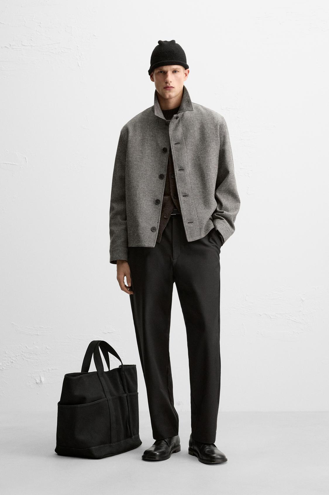 ВЕРХНЯЯ РУБАШКА В ЕЛОЧКУ ОТ ZARA