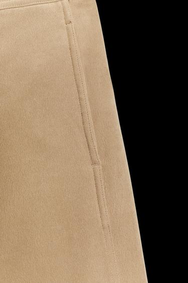 WIDE-LEG TROUSERS - Mid-camel by Zara