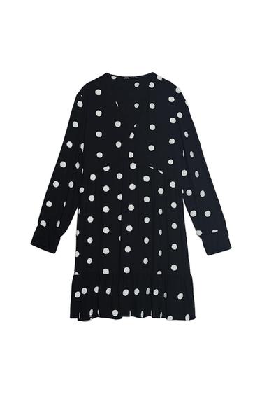 POLKA DOT EMBROIDERED DRESS