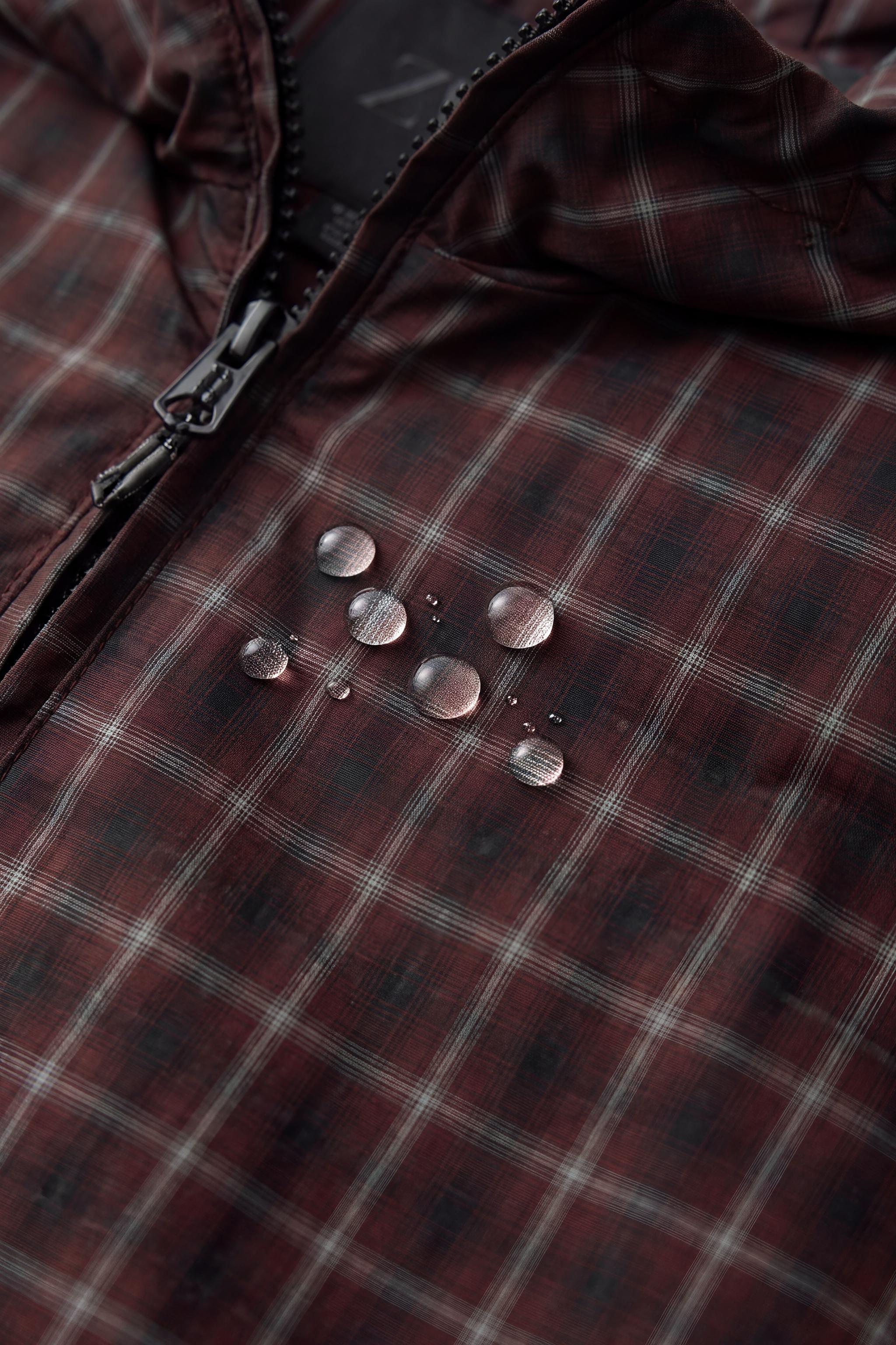 BLOUSON À CARREAUX DÉPERLANT