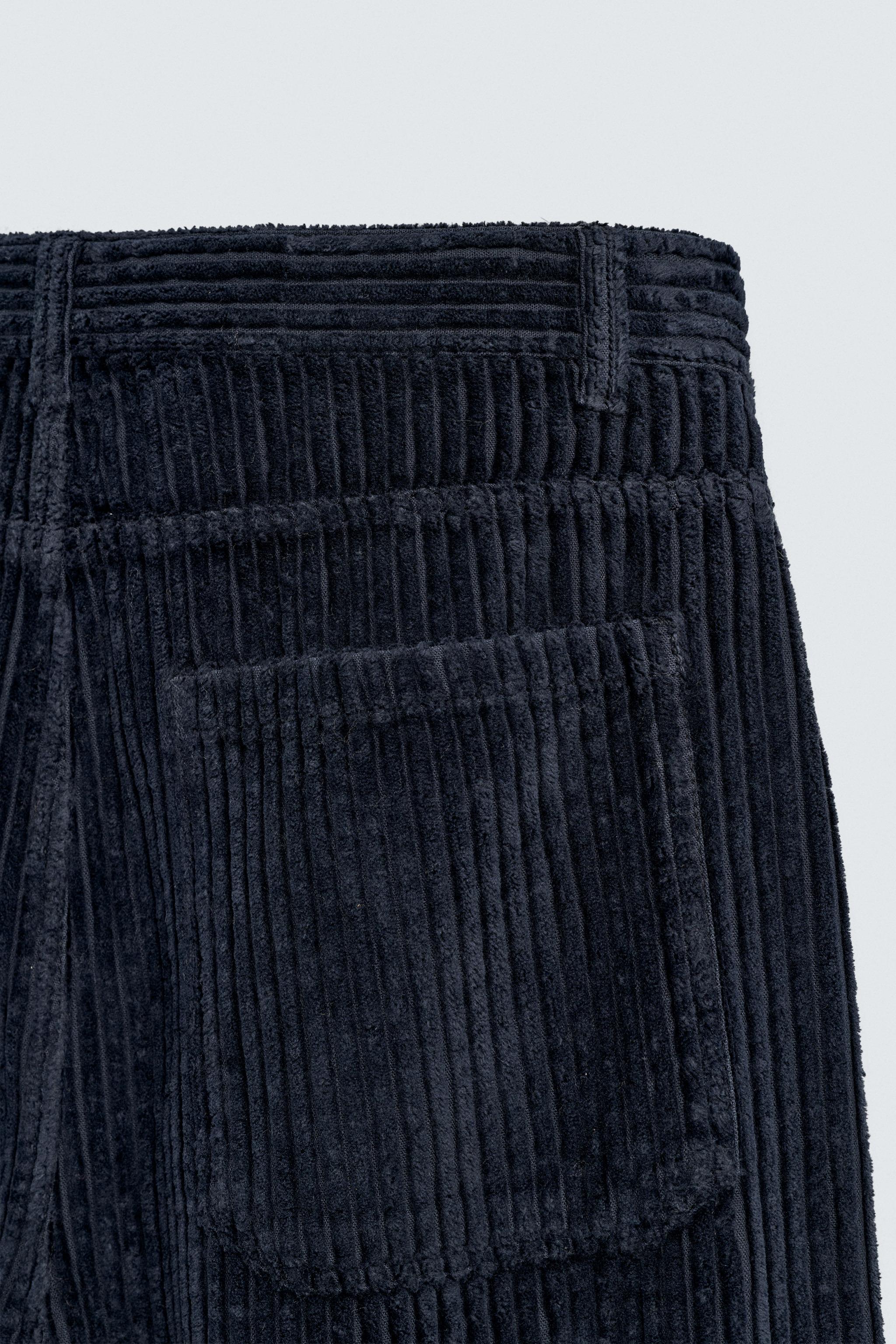 PANTALON BAGGY EN VELOURS CÔTEL