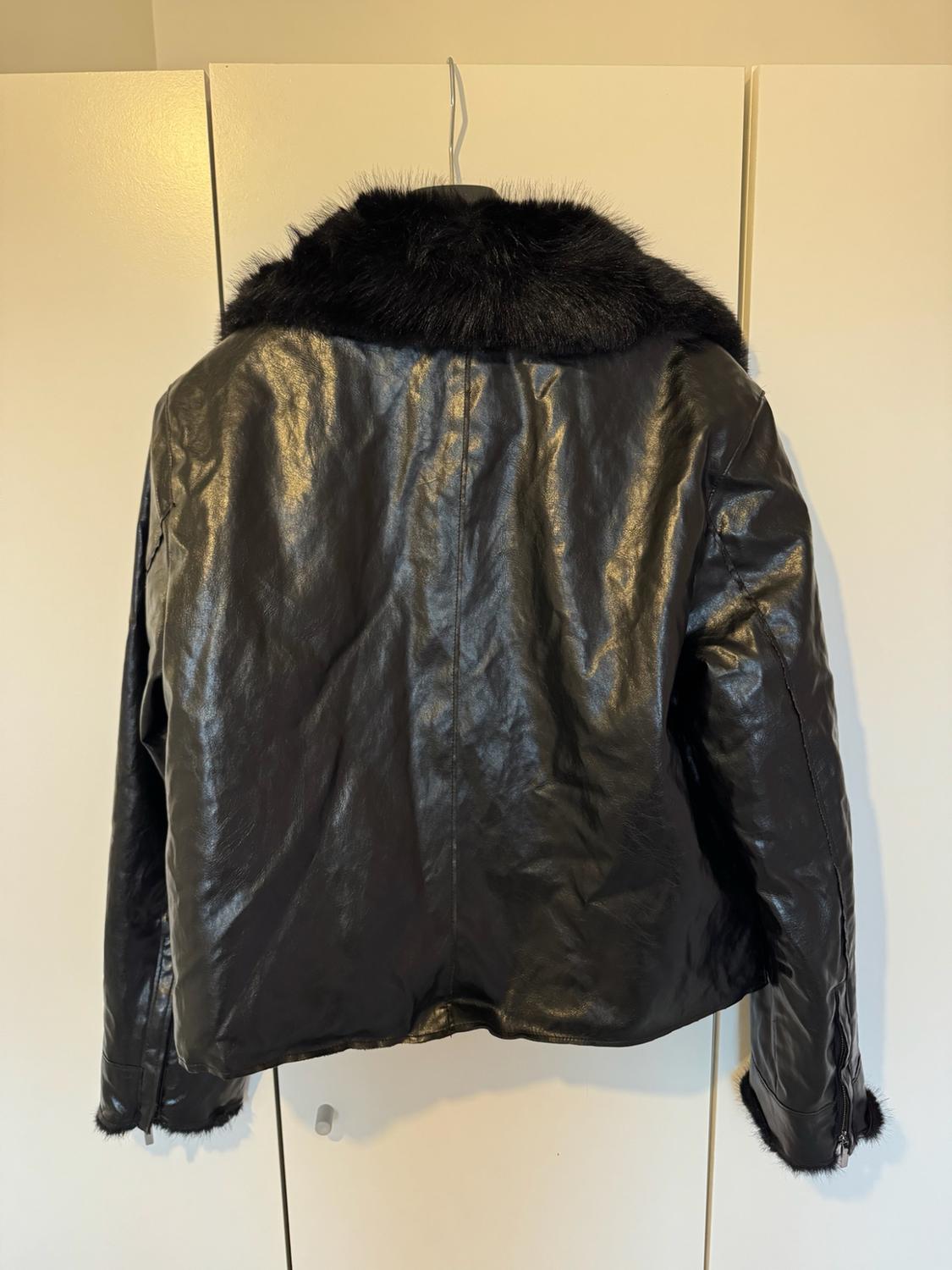 ZW COLLECTION LEATHER EFFECT JACKET - Image 5
