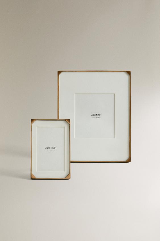 Zara THIN METAL PHOTO FRAME - 棕色 - 圖片 0