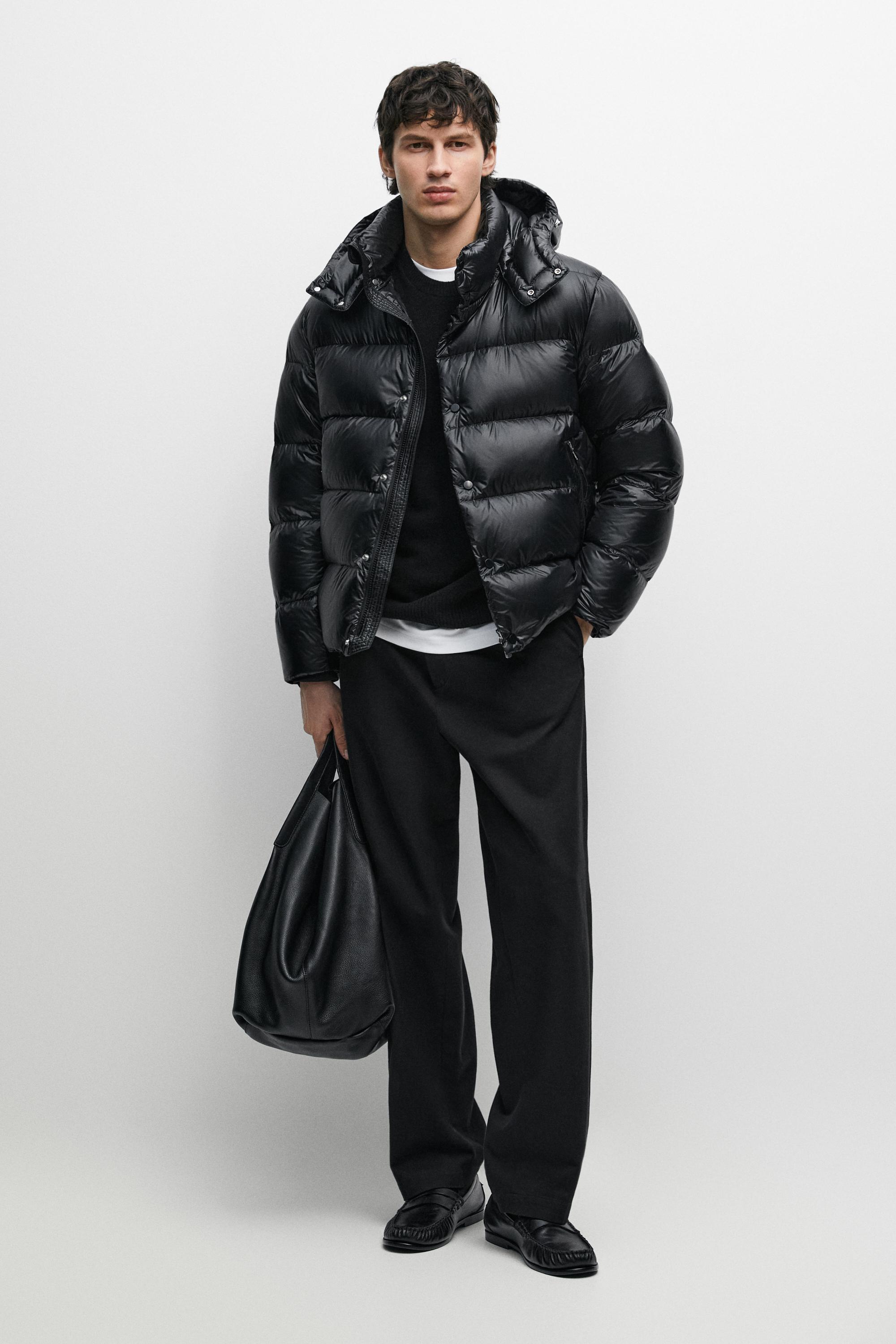 Shiny down jacket