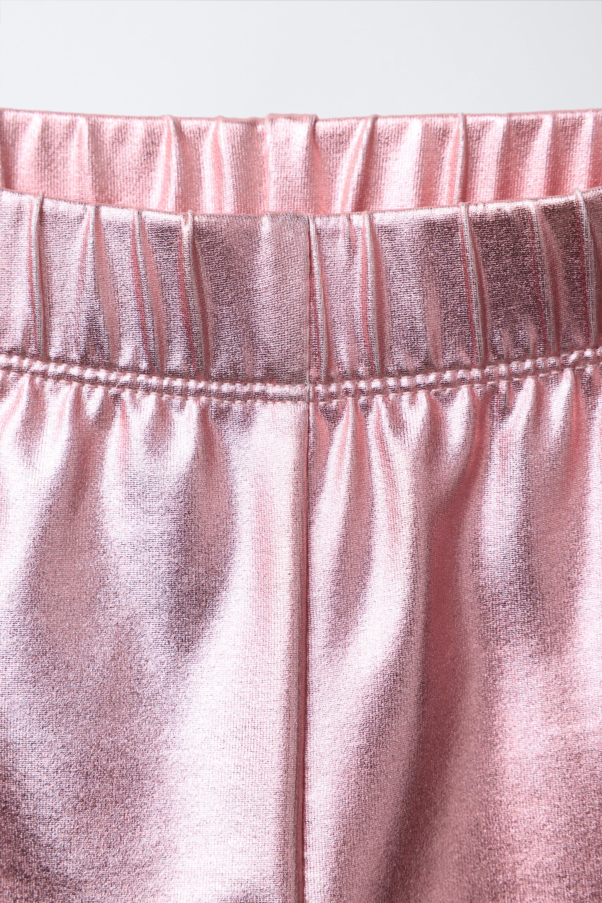 METALLIC EFFECT LEGGINGS